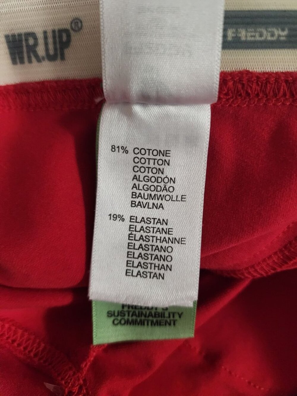 Freddy WRUP red core mid rise ankle pants S/4 - Picture 5 of 6
